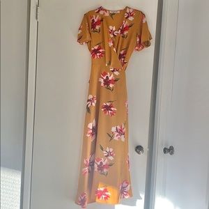 Floral wrap dress